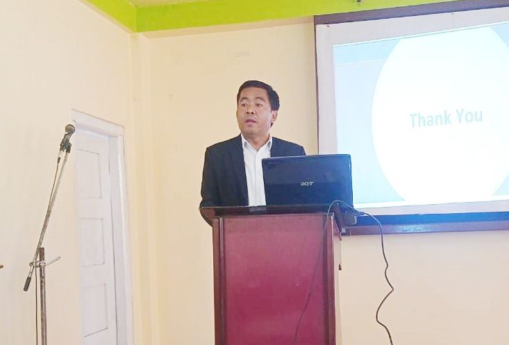 An official addressing the launching of RBI wide intensive awareness programme held in Kohima on November 1.